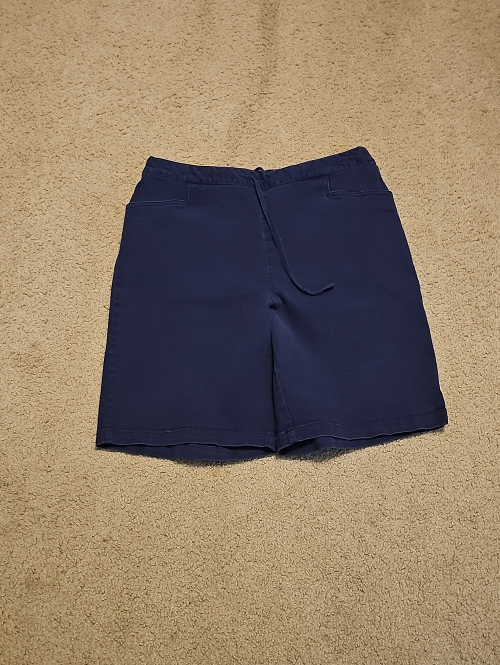 Denim&Co Navy Drawstring Bermuda Shorts